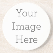 Crie A Sua Própria Porta copos Sandstone De Diâmet