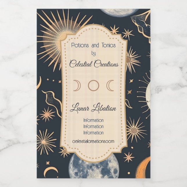 Crie As Suas Próprias Nuvens Lunares Celestial (Rótulo Único)