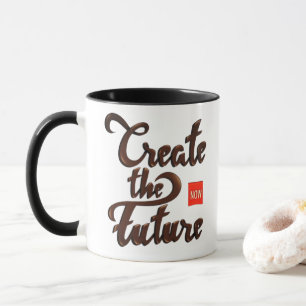 Crie o Futuro Agora - Caneca de Citação Vintage