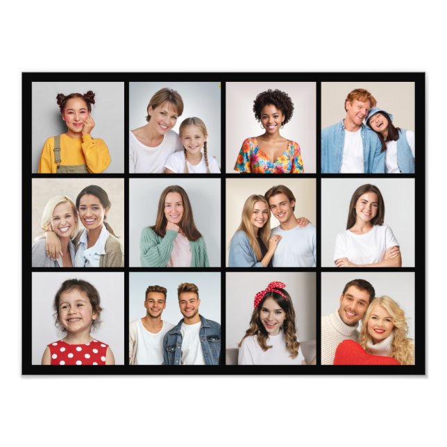 Crie o seu próprio 12 Foto Collage Foto Alargament (Frente)