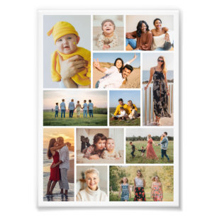Crie o seu próprio 12 Foto Collage Foto Alargament