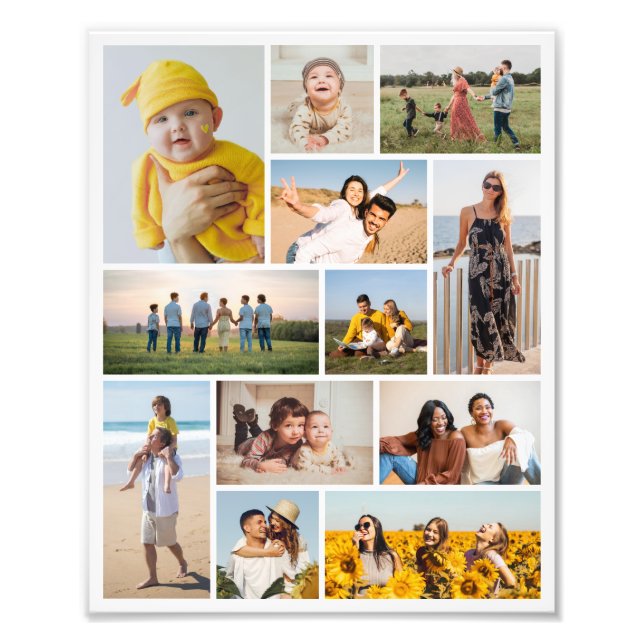 Crie o seu próprio 12 Foto Collage Foto Alargament (Frente)