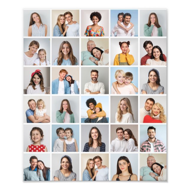Crie o seu próprio 30 Foto de Colagem de Fotos Ala (Frente)