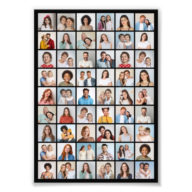 Crie o seu próprio 54 Foto Collage Foto Alargament (Frente)