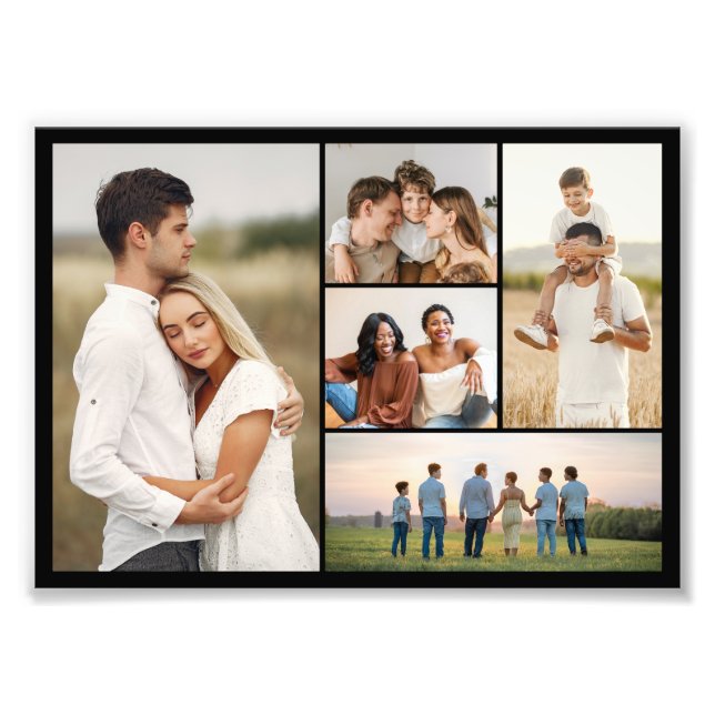 Crie o seu próprio 5 Foto Collage Foto Alargamento (Frente)