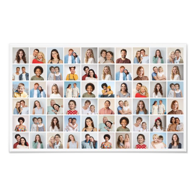 Crie o seu próprio 60 Foto Collage Foto Alargament (Frente)