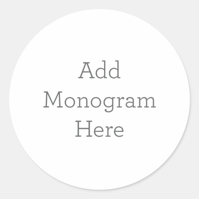 Crie o seu próprio adesivo monograma (Frente)