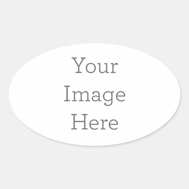 Crie o seu próprio adesivo Oval (Frente)