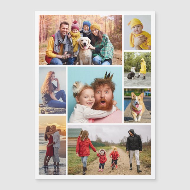 Crie O Seu Próprio Cartão Magnético De Colagem De  (Frente)