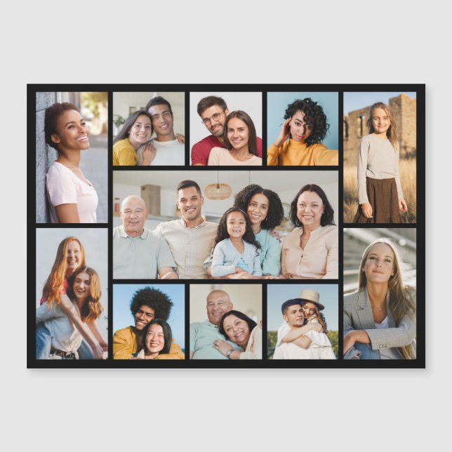 Crie O Seu Próprio Cartão Magnético De Colagem De  (Frente)