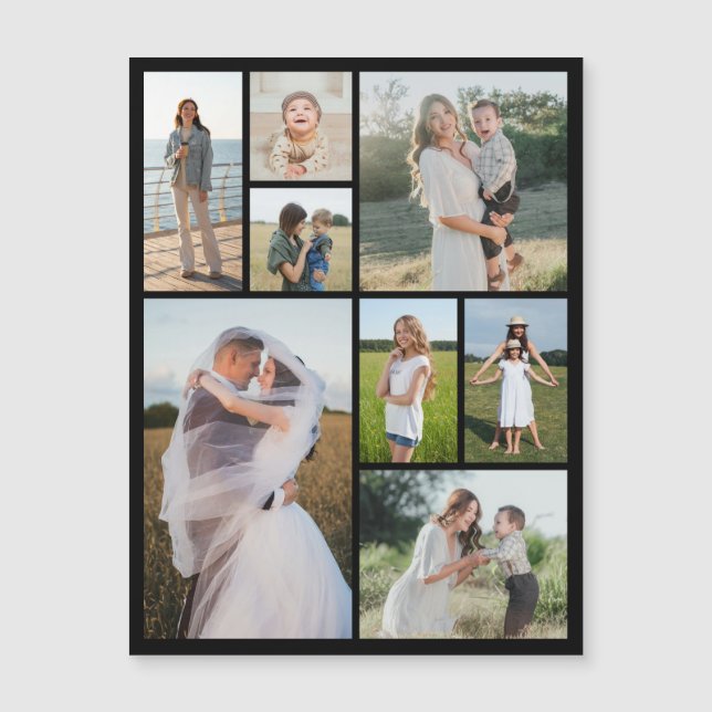 Crie O Seu Próprio Cartão Magnético De Colagem De  (Frente)