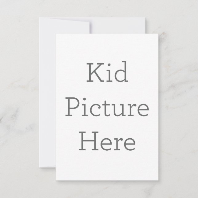 Cartão de agradecimento folha única 8.9 cm x 12.7 cm (Frente)