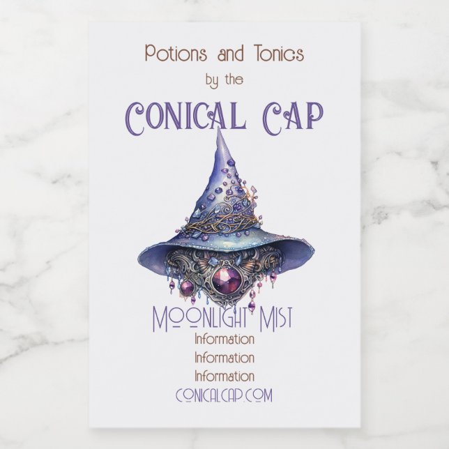 Crie O Seu Próprio Chapéu De Bruxa Cristal Com Cer (Rótulo Único)