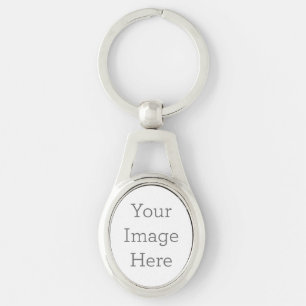 Crie o seu próprio Chaveiro de metal oval