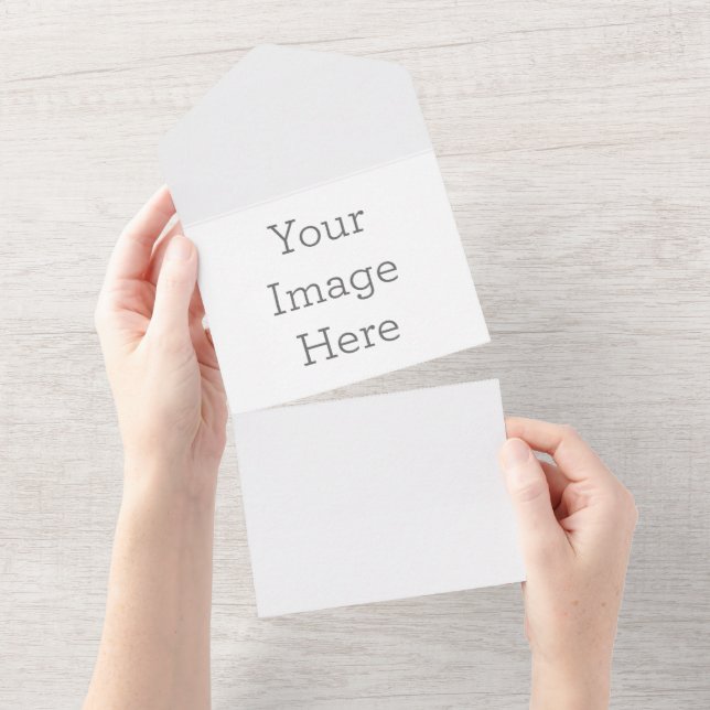All in One Invitation, Paper: Fosco Signature, Envelopes: Sem Envelopes (Aba destacável)