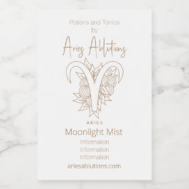 Crie o seu próprio Elegante Dourado e branco Aries