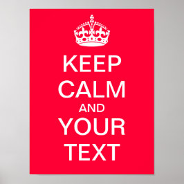 Crie O Seu Próprio Poster "Manter Calma E Carregar