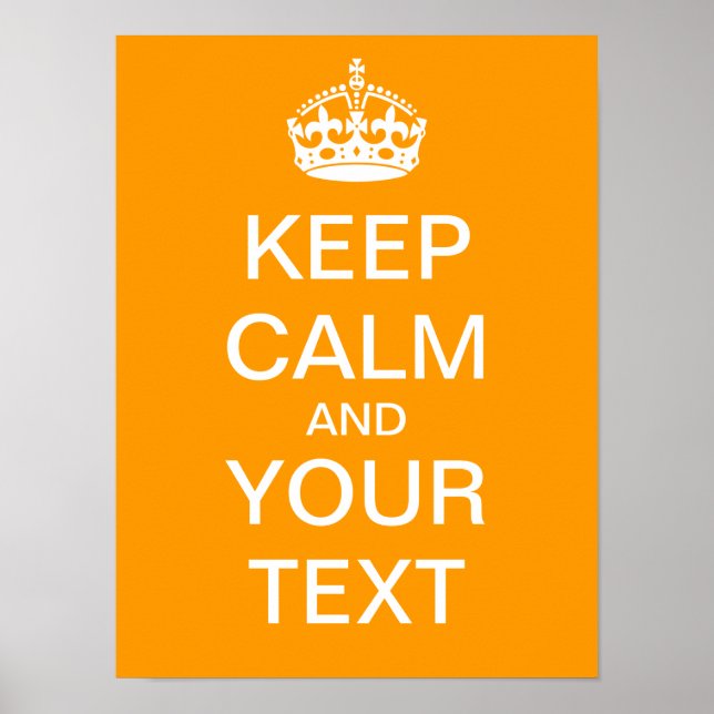 Crie O Seu Próprio Poster "Manter Calma E Carregar (Frente)