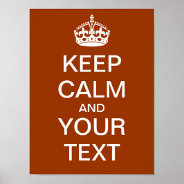 Crie O Seu Próprio Poster "Manter Calma E Carregar