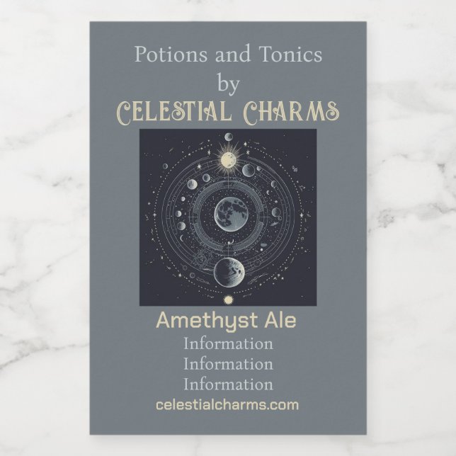 Crie o seu próprio Solar Celestial (Rótulo Único)