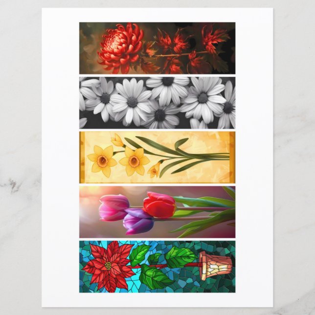 Crie Os Seus Próprios 5 Favoritos De Flores Associ (Frente)