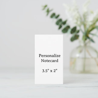 Crie seu Cartão de Notas Personalizado 3.5" x 2"