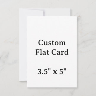 Crie seu Cartão Plano 3.5" x 5" Personalizado