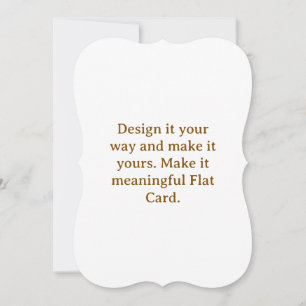 Crie seu cartão simples personalizado de 5" x 7"