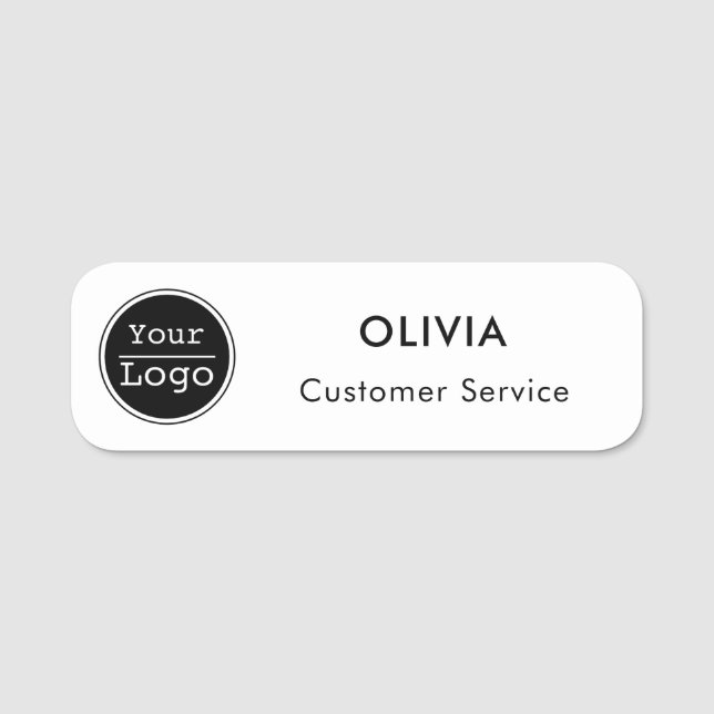 Crie seu Nome de etiqueta clássico (Frente)