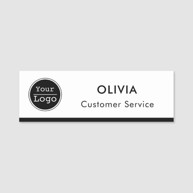 Crie seu Nome de etiqueta clássico (Frente)