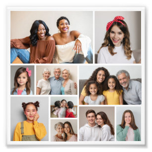 Crie seu próprio 10 Foto de Colagem de Fotos Alarg