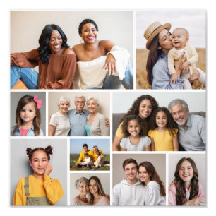 Crie seu próprio 10 Foto de Colagem de Fotos Alarg