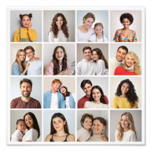 Crie seu próprio 16 Foto Collage Foto Alargamento