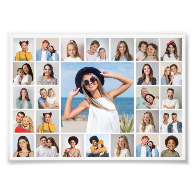 Crie seu próprio 27 Foto de Colagem de Fotos Alarg (Frente)