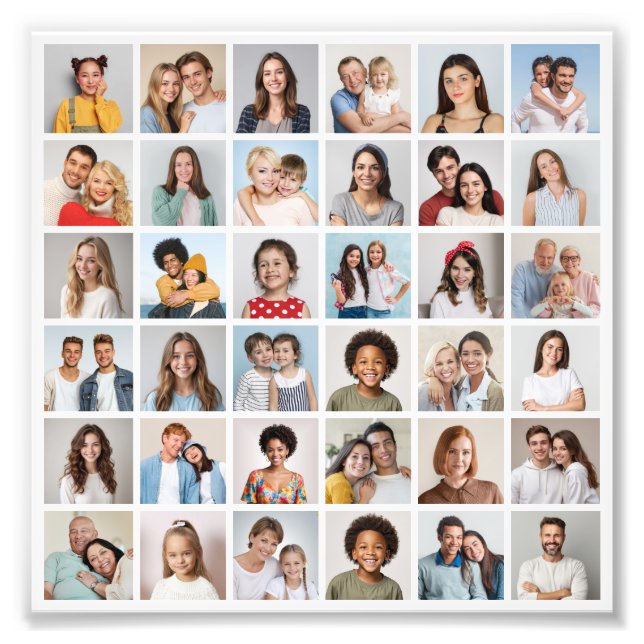 Crie seu próprio 36 Foto Collage Foto Alargamento (Frente)