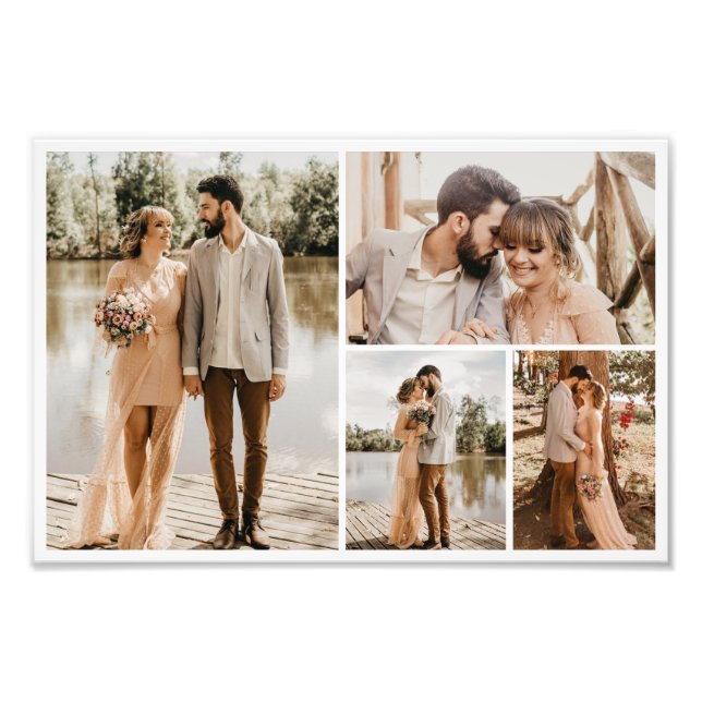 Crie seu próprio 4 Foto Collage Foto Alargamento (Frente)