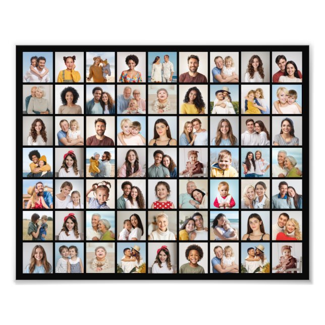 Crie seu próprio 63 Foto Collage Foto Alargamento (Frente)