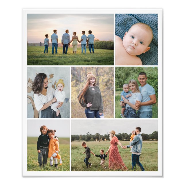 Crie seu próprio 7 Fotocolagem Colagem Foto Alarga (Frente)