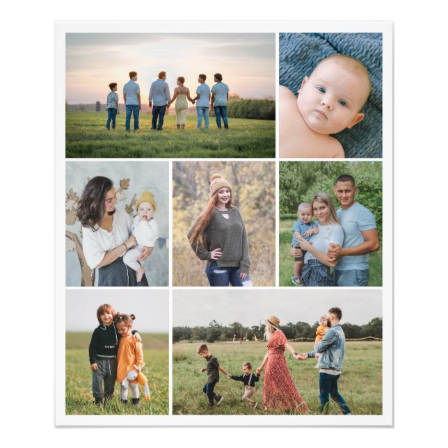 Crie seu próprio 7 Fotocolagem Colagem Foto Alarga (Frente)