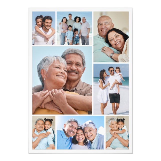 Crie seu próprio 8 Foto Collage Foto Alargamento (Frente)