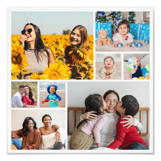 Crie seu próprio 8 Foto Collage Foto Alargamento (Frente)