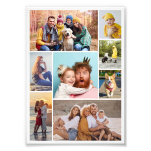 Crie seu próprio 8 Foto Collage Foto Alargamento
