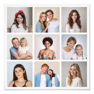 Crie seu próprio 9 Foto Collage Foto Alargamento