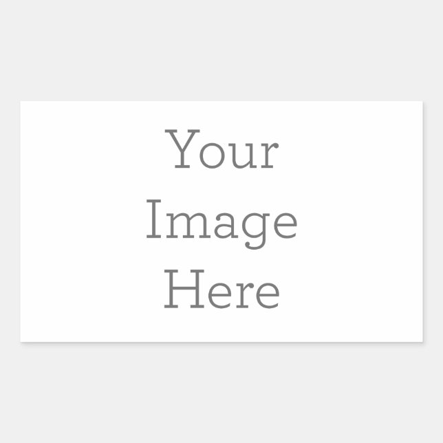 Crie seu próprio adesivo de retângulo (Frente)