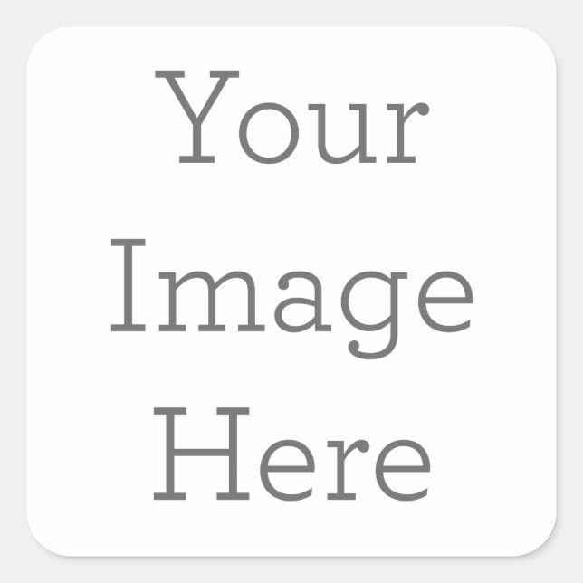 Crie seu próprio adesivo quadrado (Frente)