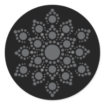 Crie seu próprio adesivo redondo clássico de Manda