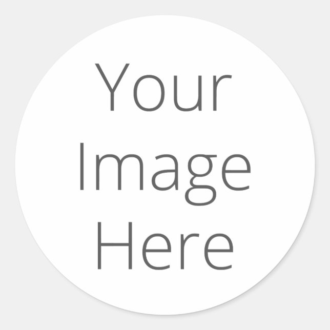 Crie seu próprio adesivo redondo grande (Frente)