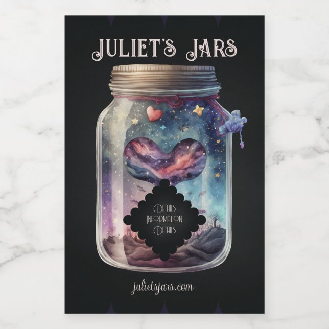 Crie Seu Próprio Amor Cardíaco Roxo (Rótulo Único)