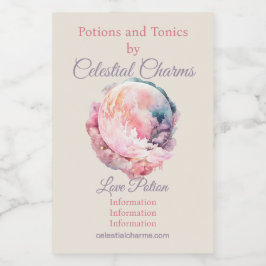 Crie Seu Próprio Amor Lunar Mágico Rosa Nebuloso d