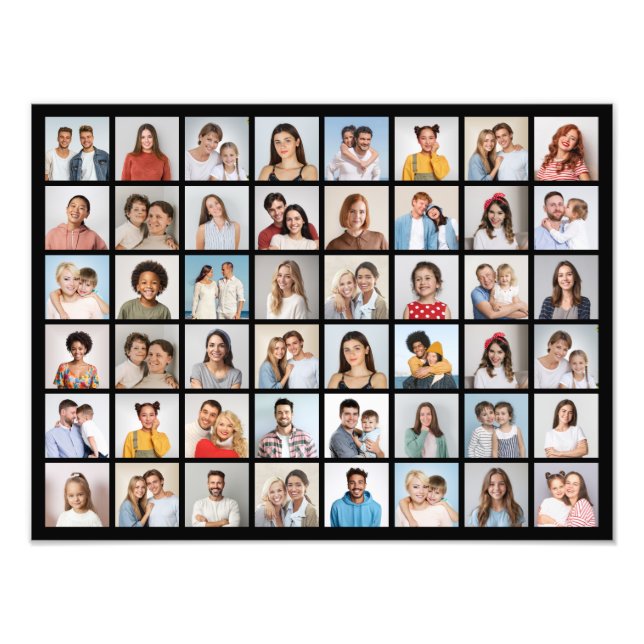 Crie seu próprio aumento de foto de colagem de 48  (Frente)